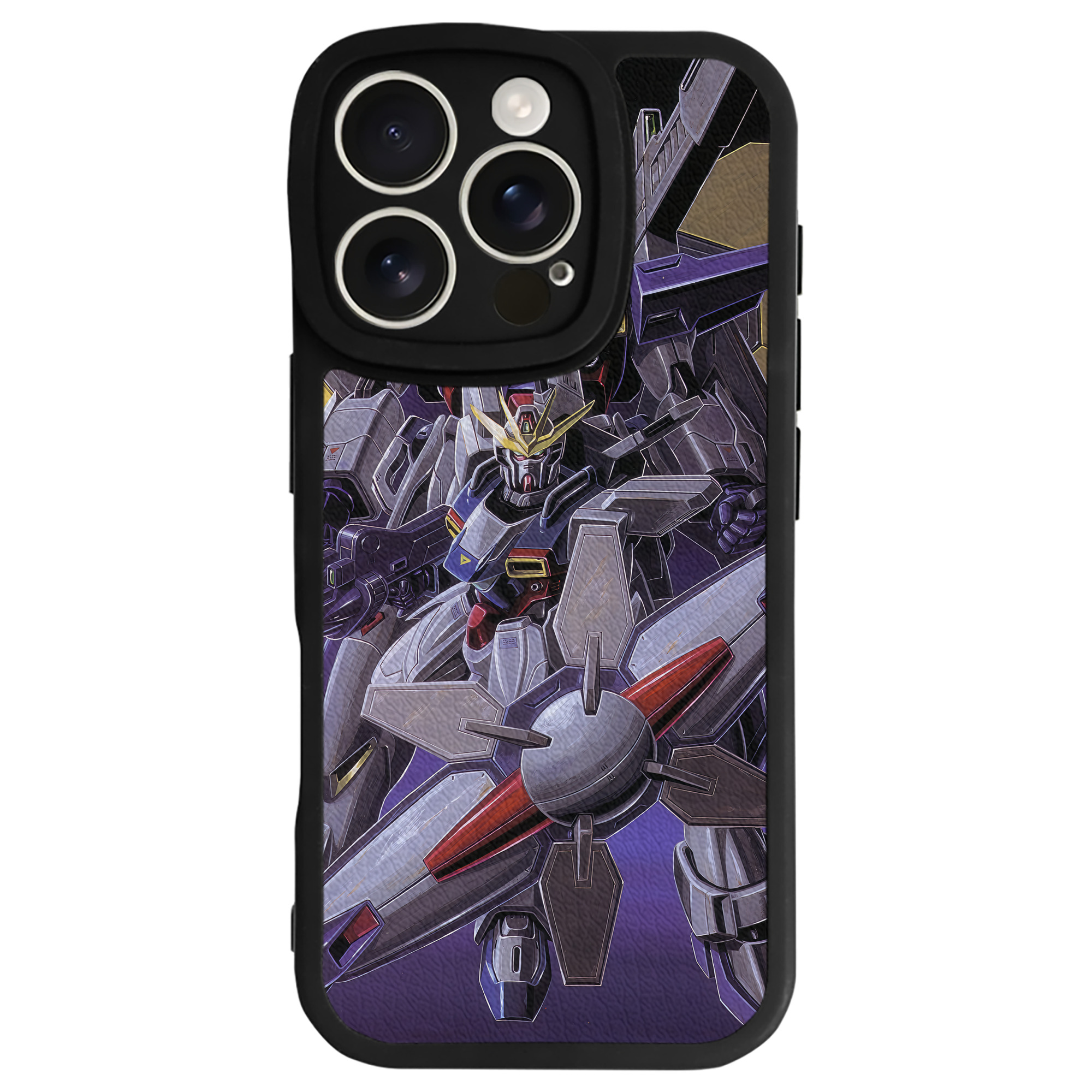 （画像用） 機動戦士ガンダム Mobile Suit Gundam 【iPhone 16シリーズ対応】シリコンスマホケース（レザー調） 材質：シリコン